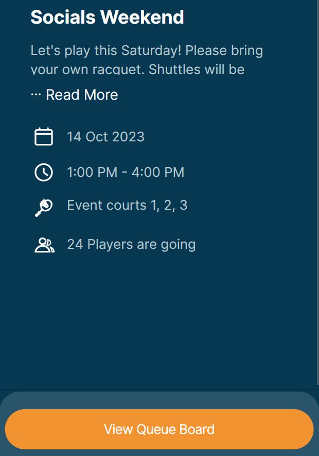 DoublesTeam Badminton Queueing  App